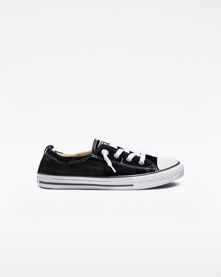 Slip On Tenisky Converse Chuck Taylor All Star Shoreline Dievcenske Čierne | SK SCAMX9